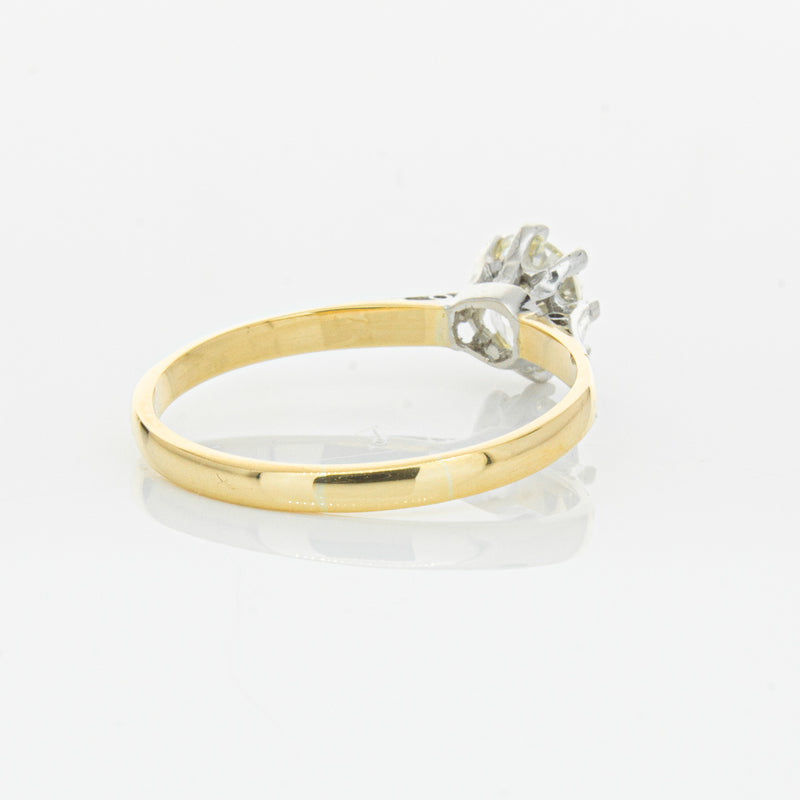 Deja Vu 18ct Yellow Gold & Palladium .70ct Diamond Ring-Ring-Walker & Hall
