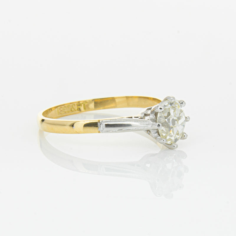 Deja Vu 18ct Yellow Gold & Palladium .70ct Diamond Ring-Ring-Walker & Hall