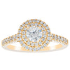 18ct Yellow Gold .40ct Diamond Rosa Ring-Ring-Walker & Hall