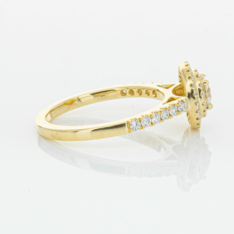 18ct Yellow Gold .40ct Diamond Rosa Ring-Ring-Walker & Hall