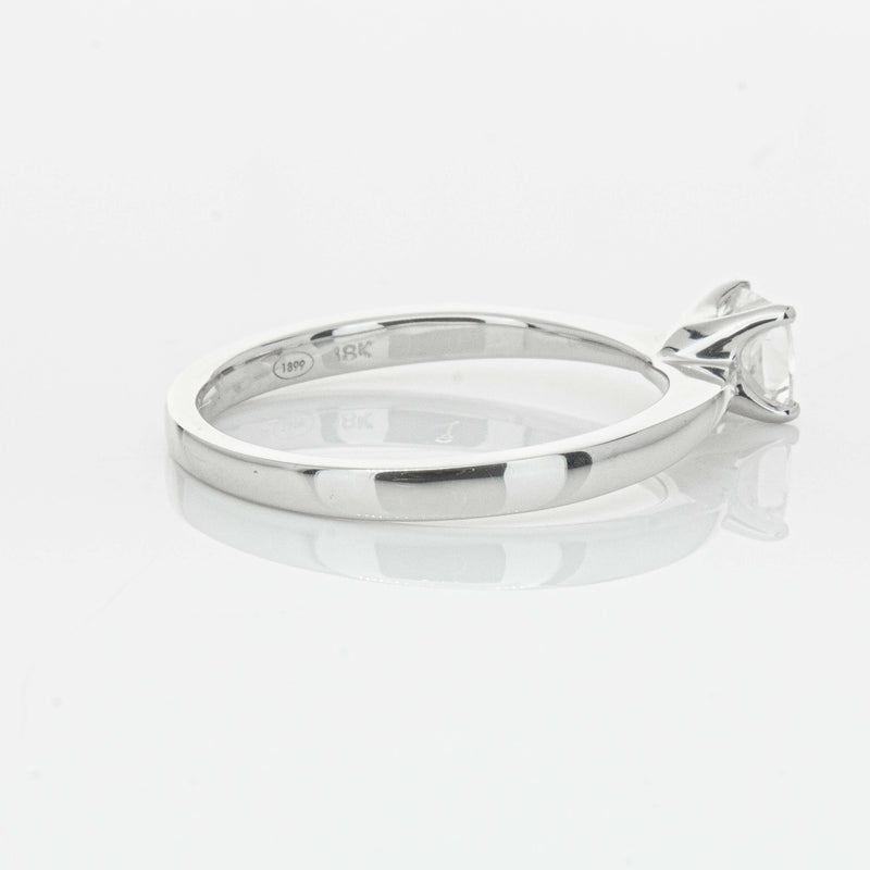 18ct White Gold .47ct Princess Cut Reclaimed Diamond Royale Ring-Ring-Walker & Hall