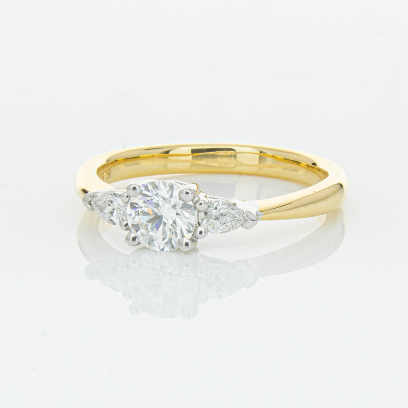 18ct Yellow Gold .52ct Diamond Ayla Ring-Ring-Walker & Hall