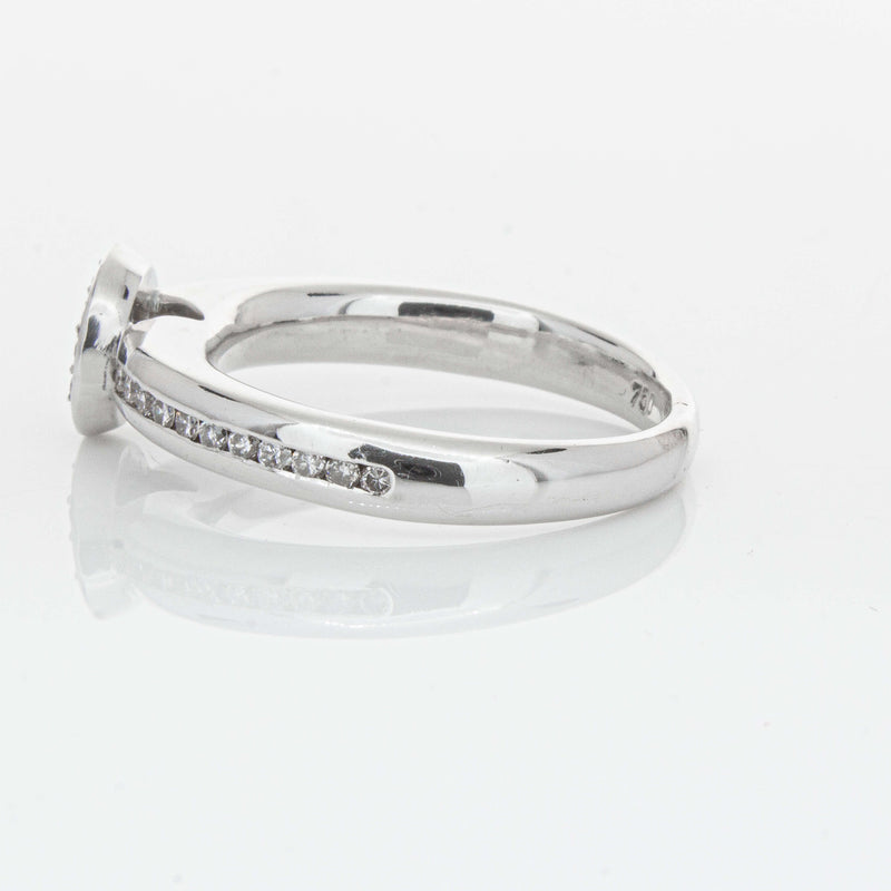 Deja Vu 18ct White Gold .25ct Diamond Cluster Ring-Ring-Walker & Hall