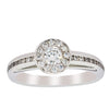 Deja Vu 18ct White Gold .25ct Diamond Cluster Ring-Ring-Walker & Hall