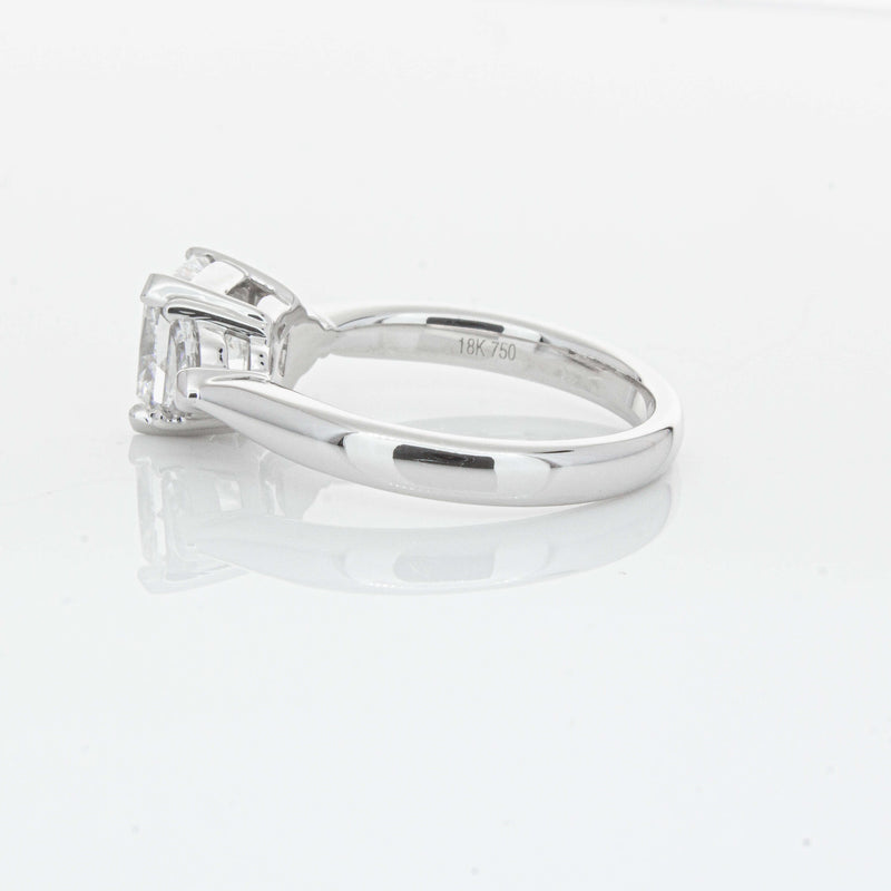18ct White Gold 2.00ct Cushion Cut Diamond Ring-Ring-Walker & Hall