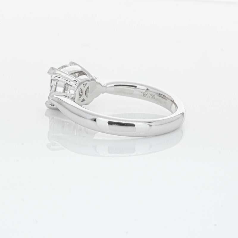 18ct White Gold 2.00ct Cushion Cut Diamond Ring-Ring-Walker & Hall