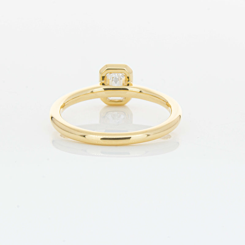 18ct Yellow Gold .70ct Emerald Cut Diamond Natalia Ring-Ring-Walker & Hall