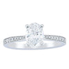 18ct White Gold 1.01ct Oval Cut Diamond Zenith Ring-Ring-Walker & Hall
