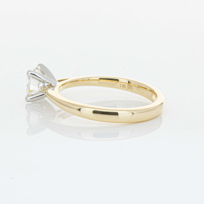 14ct Yellow Gold 1.00ct Diamond Luna Ring-Ring-Walker & Hall