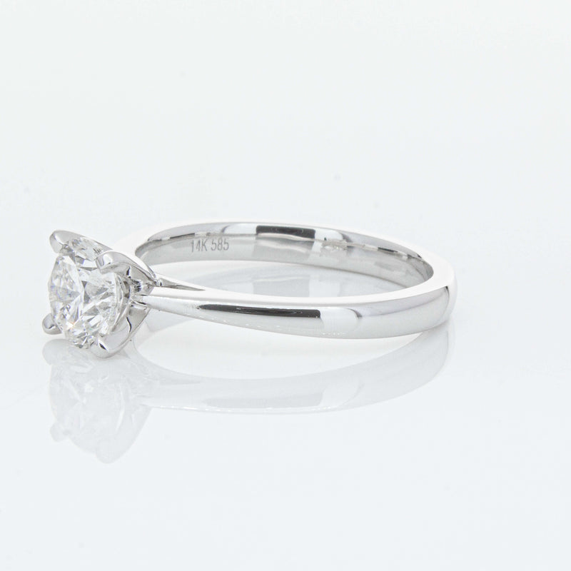 14ct White Gold 1.00ct Diamond Luna Ring-Ring-Walker & Hall