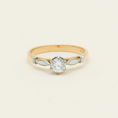 Deja Vu 18ct Yellow Gold .50ct H-I SI Diamond Solitaire Ring - Ring - Walker & Hall