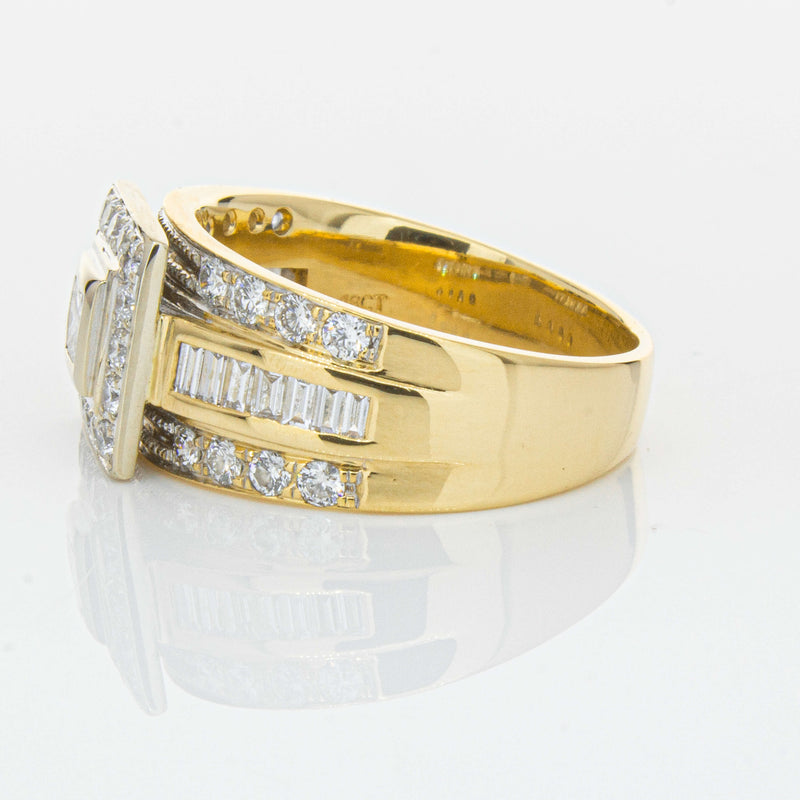 Deja Vu 18ct Yellow & White Gold 1.03ct Diamond Ring-Ring-Walker & Hall