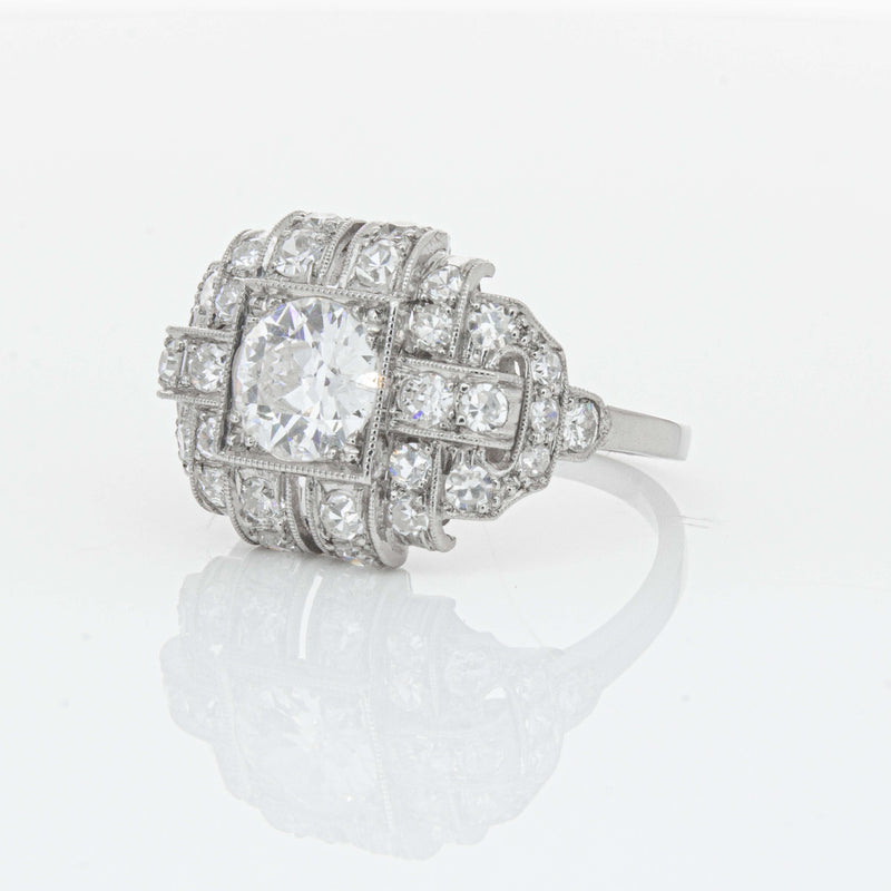 Deja Vu Platinum 1.80ct Diamond Cluster Ring - Ring - Walker & Hall