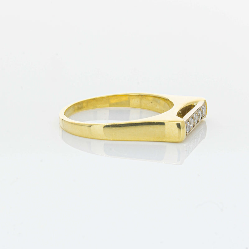 Deja Vu 18ct Yellow Gold .12ct Diamond Five-Stone Ring - Ring - Walker & Hall