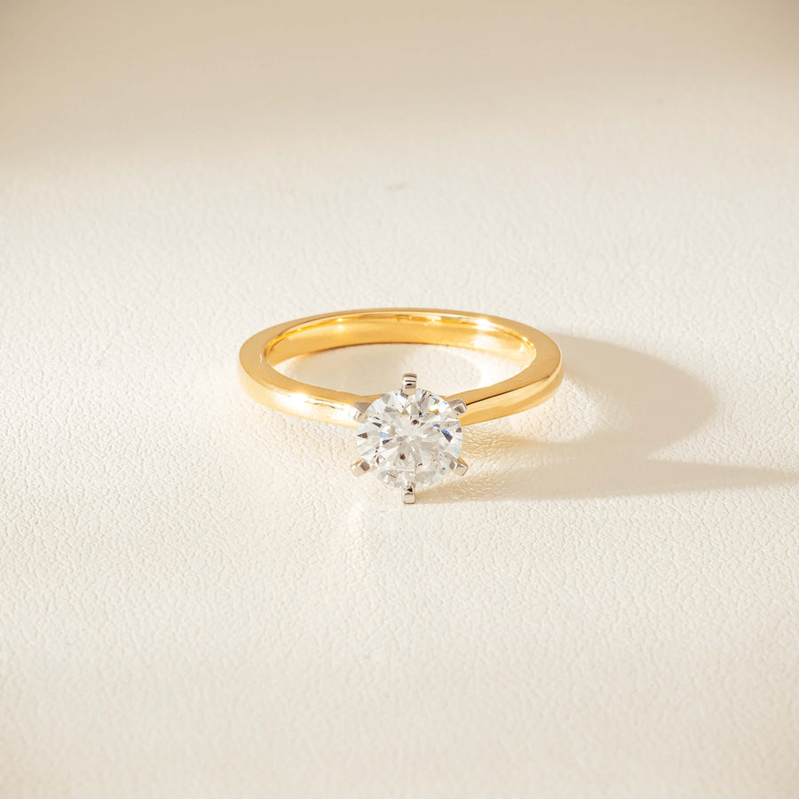 18ct Yellow Gold 1.01ct Diamond Capri Ring