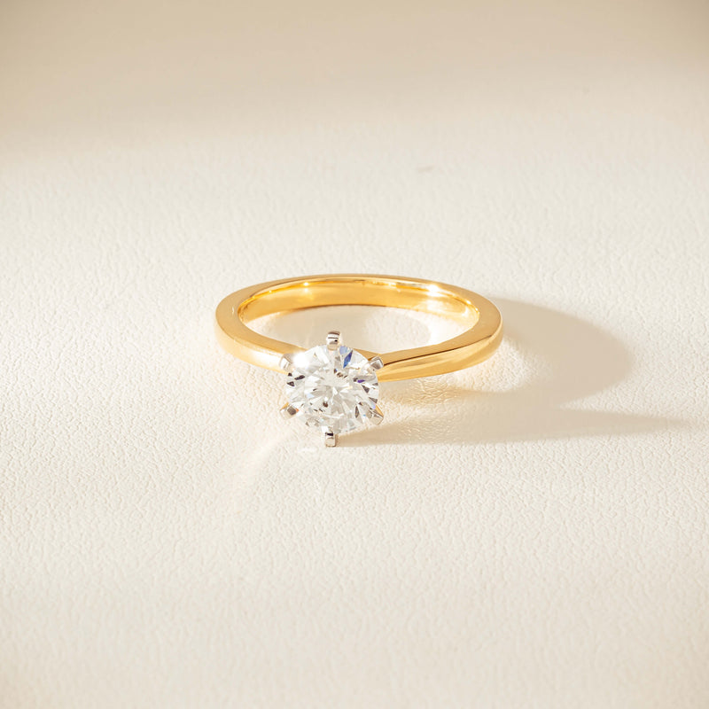 18ct Yellow Gold 1.01ct Diamond Capri Ring