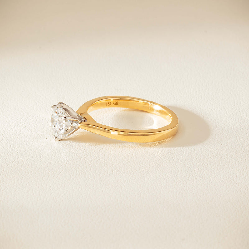 18ct Yellow Gold 1.01ct Diamond Capri Ring