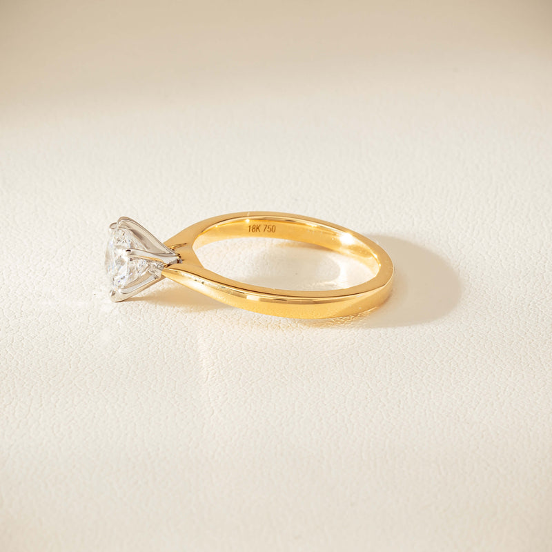 18ct Yellow Gold 1.01ct Diamond Capri Ring