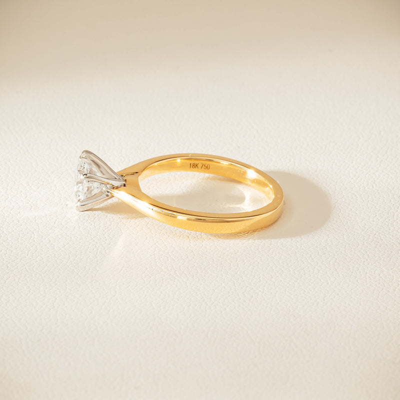18ct Yellow Gold 1.01ct Diamond Capri Ring