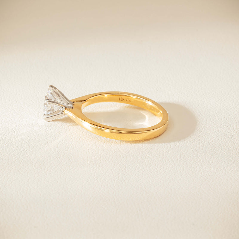 18ct Yellow Gold 1.01ct Diamond Capri Ring