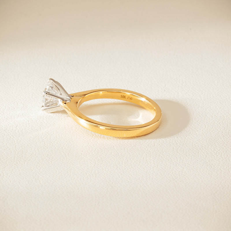 18ct Yellow Gold 1.01ct Diamond Capri Ring