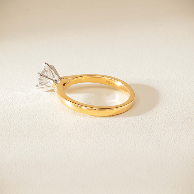 18ct Yellow Gold 1.01ct Diamond Capri Ring