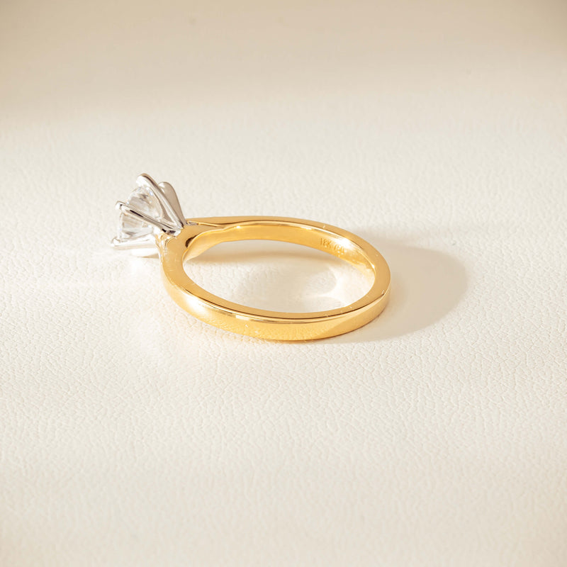 18ct Yellow Gold 1.01ct Diamond Capri Ring