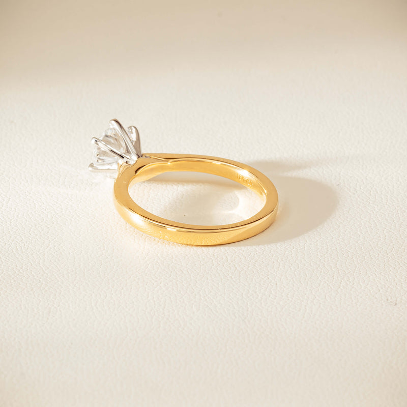 18ct Yellow Gold 1.01ct Diamond Capri Ring