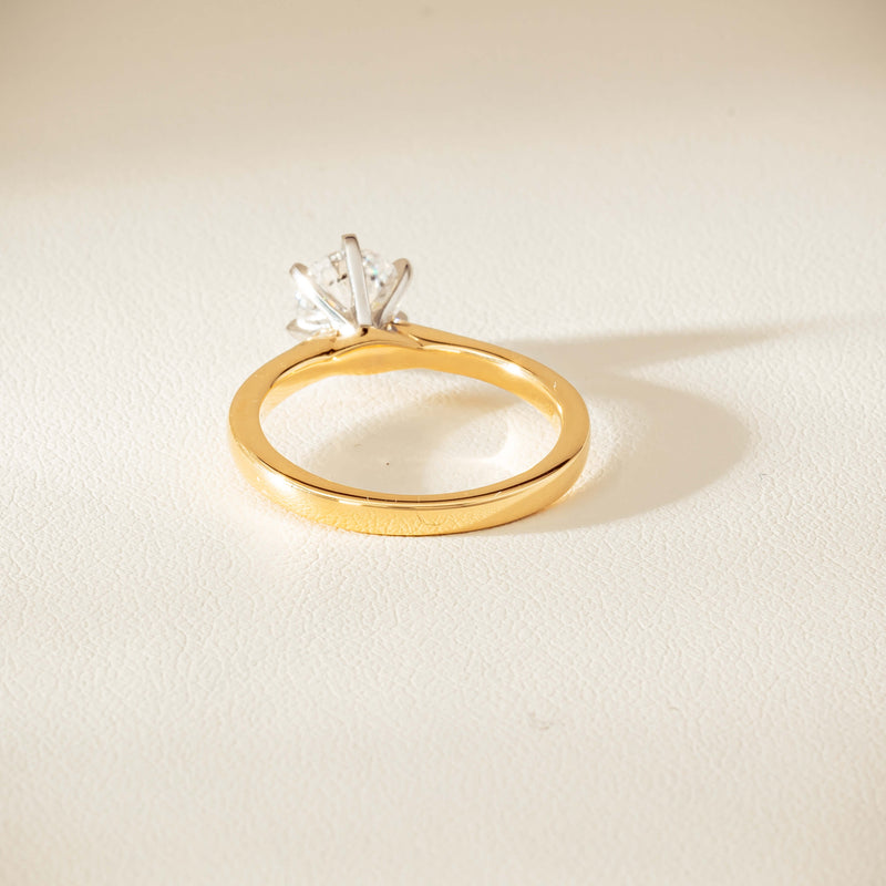 18ct Yellow Gold 1.01ct Diamond Capri Ring