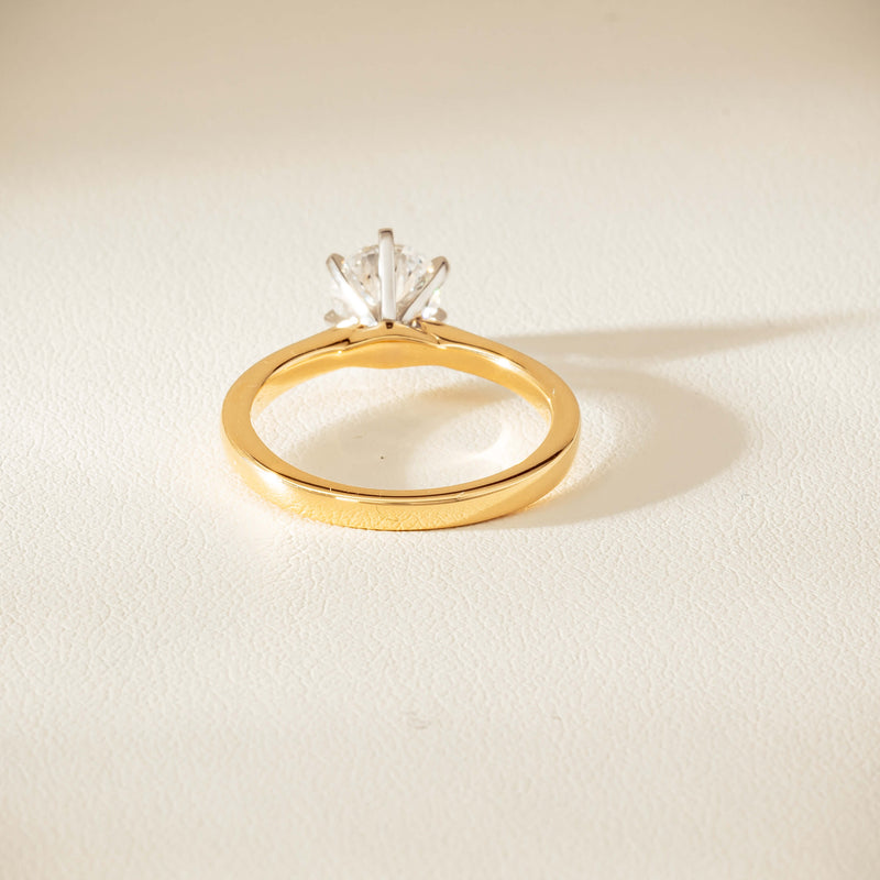 18ct Yellow Gold 1.01ct Diamond Capri Ring