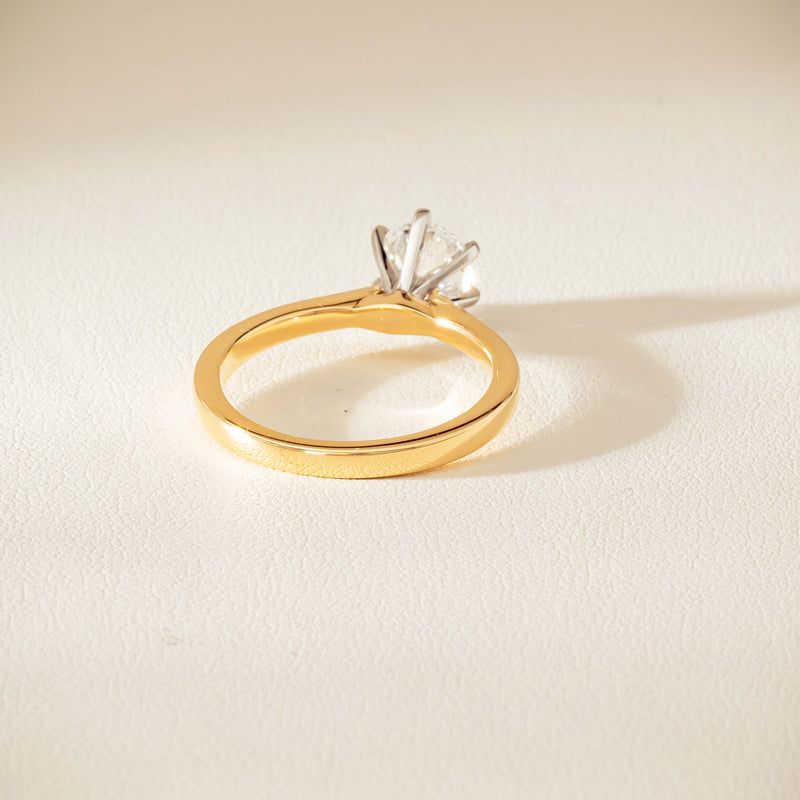 18ct Yellow Gold 1.01ct Diamond Capri Ring