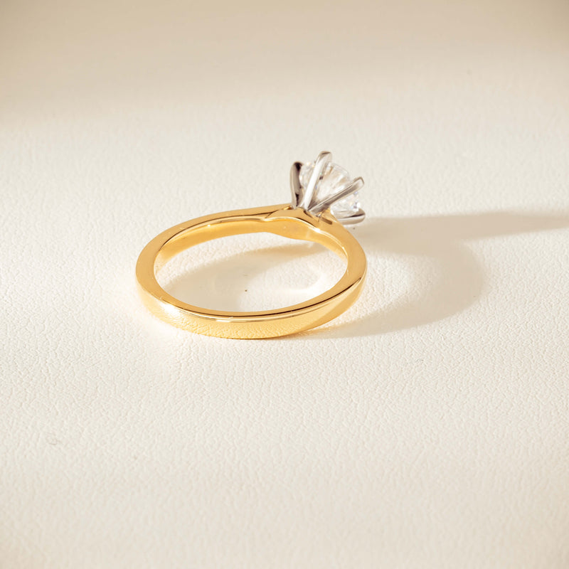 18ct Yellow Gold 1.01ct Diamond Capri Ring