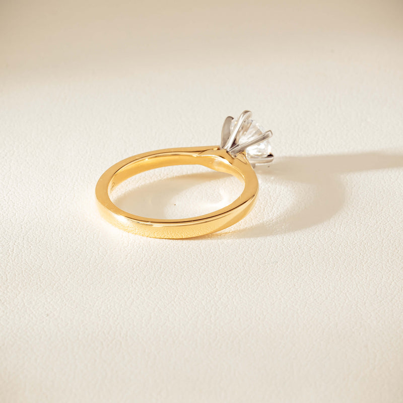 18ct Yellow Gold 1.01ct Diamond Capri Ring