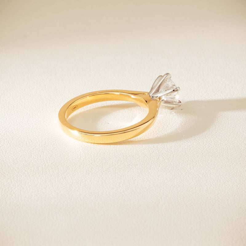 18ct Yellow Gold 1.01ct Diamond Capri Ring