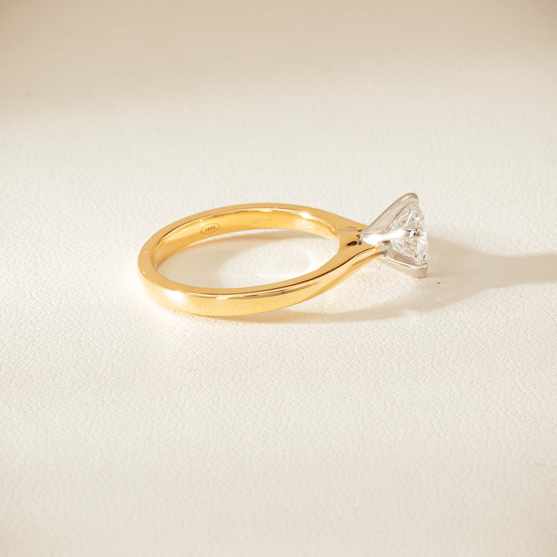 18ct Yellow Gold 1.01ct Diamond Capri Ring
