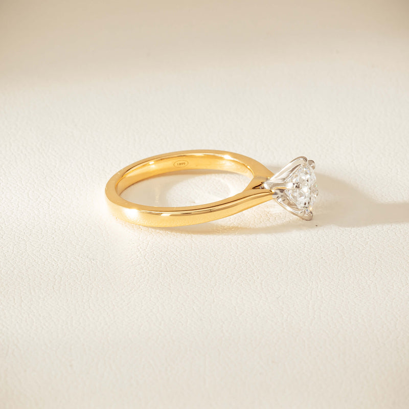 18ct Yellow Gold 1.01ct Diamond Capri Ring
