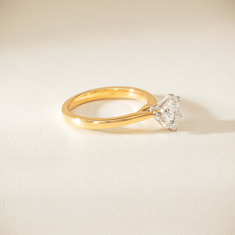 18ct Yellow Gold 1.01ct Diamond Capri Ring