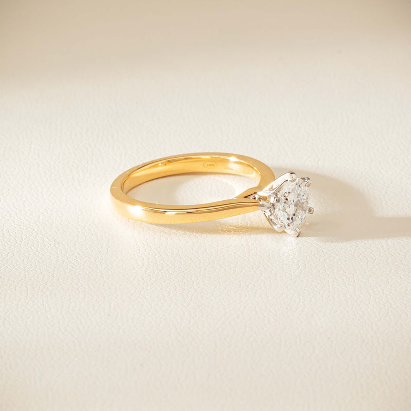 18ct Yellow Gold 1.01ct Diamond Capri Ring