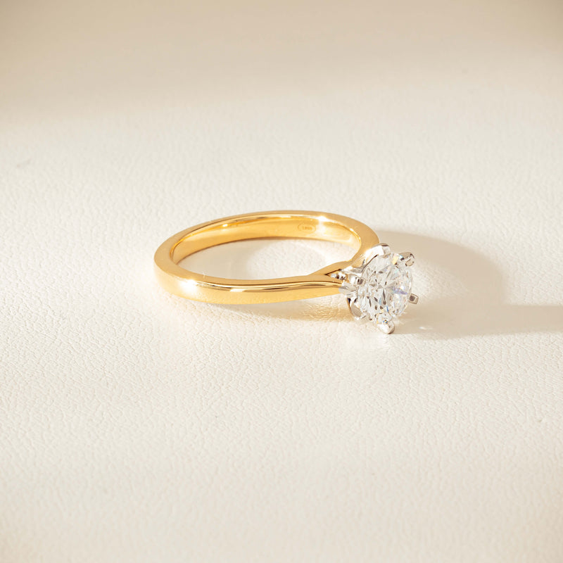 18ct Yellow Gold 1.01ct Diamond Capri Ring