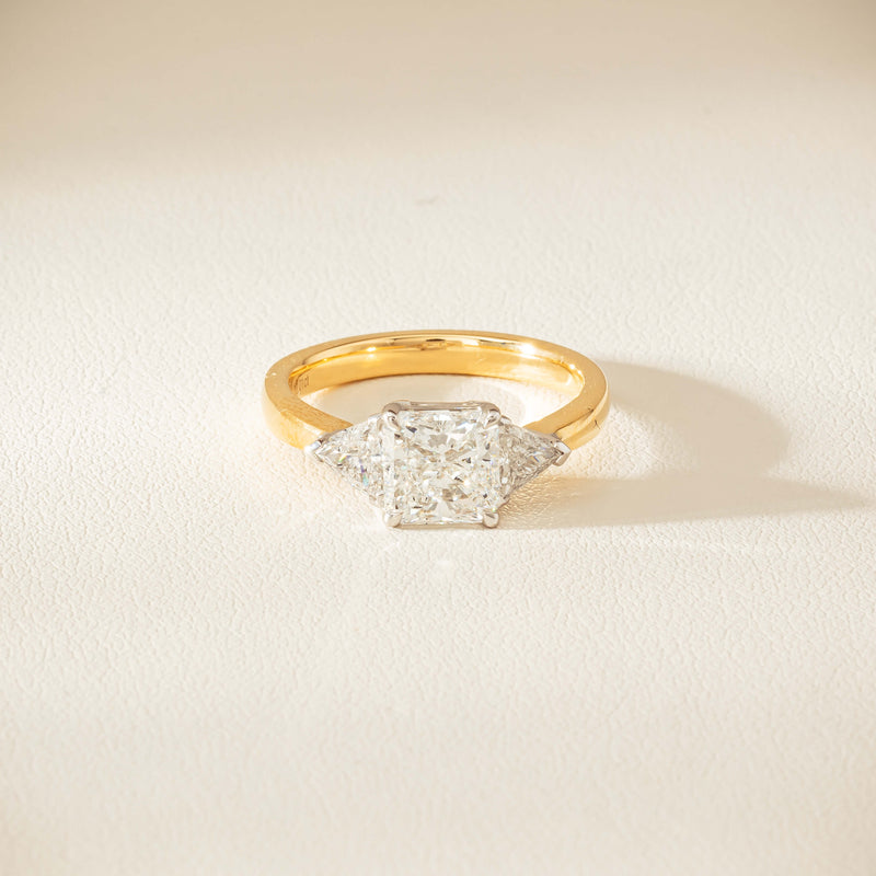 18ct Yellow & White Gold 2.01ct G SI1 Diamond Ring - Ring - Walker & Hall