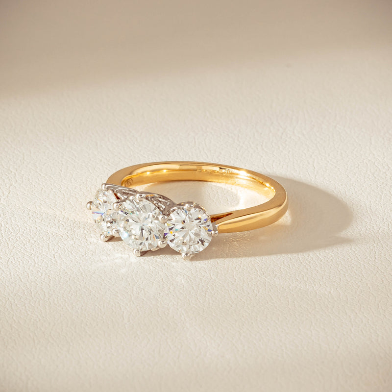 18ct Yellow Gold 2.22ct Diamond Coronado Ring - Ring - Walker & Hall