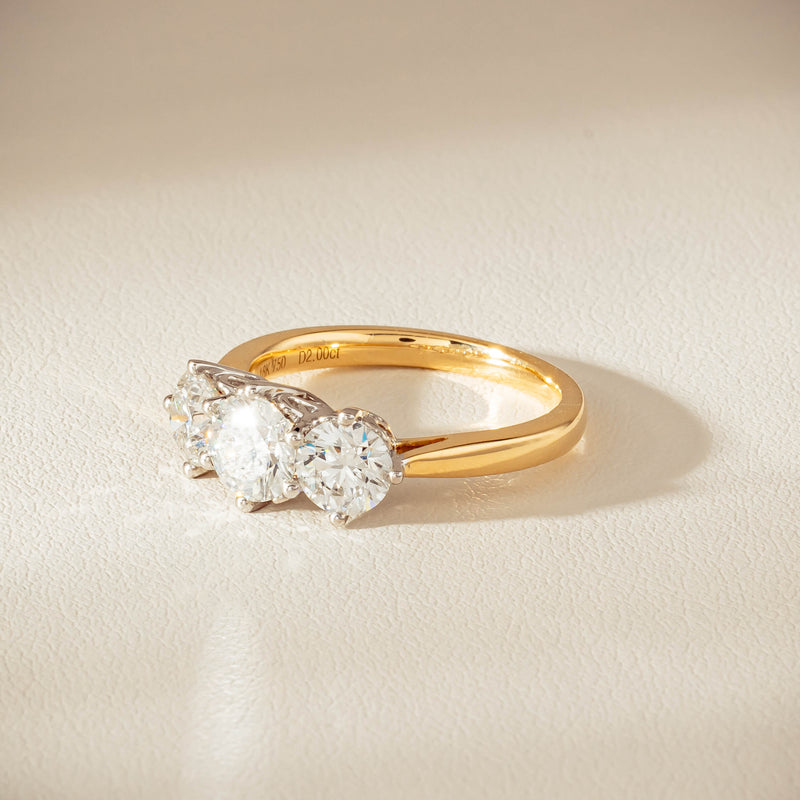 18ct Yellow Gold 2.22ct Diamond Coronado Ring