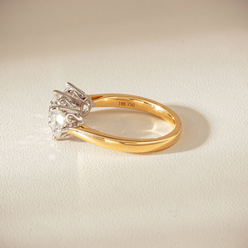 18ct Yellow Gold 2.22ct Diamond Coronado Ring