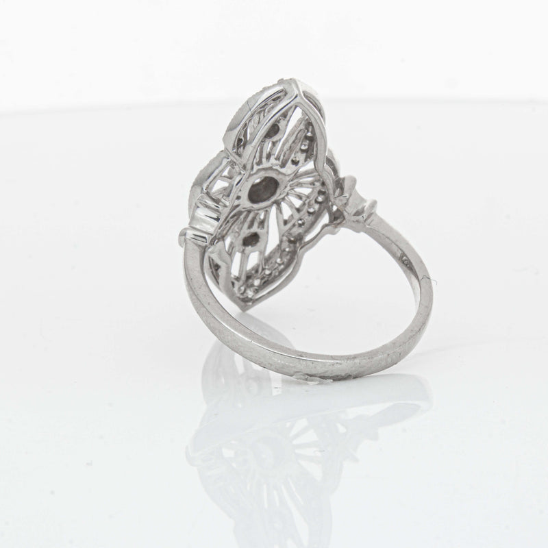 Deja Vu 18ct White Gold .50ct Diamond Openwork Ring - Ring - Walker & Hall
