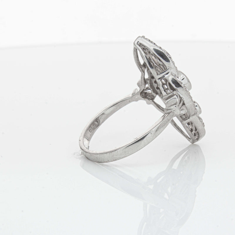 Deja Vu 18ct White Gold .50ct Diamond Openwork Ring - Ring - Walker & Hall