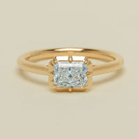18ct Yellow Gold 1.00ct Radiant Diamond Dawn Ring - Ring - Walker & Hall