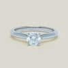 18ct White Gold .78ct Reclaimed Diamond Venetian Ring - Ring - Walker & Hall