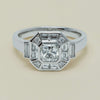 18ct White Gold .75ct Reclaimed Diamond Magritte Ring - Ring - Walker & Hall