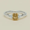 18ct White Gold .76ct Oval Cut Fancy Diamond Ayla Ring - Ring - Walker & Hall