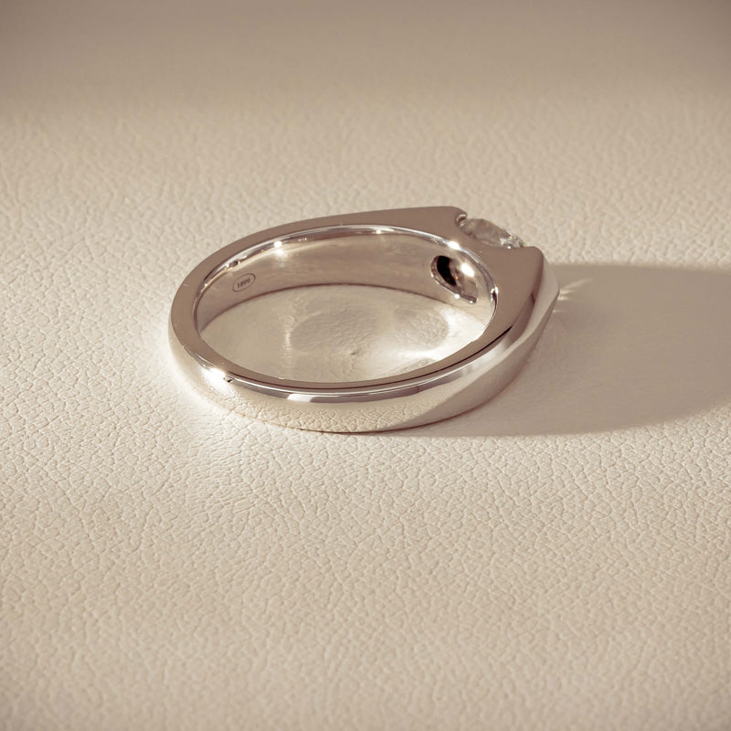 18ct White Gold .96ct Oval Brilliant-Cut Diamond Astrid Ring - Ring - Walker & Hall
